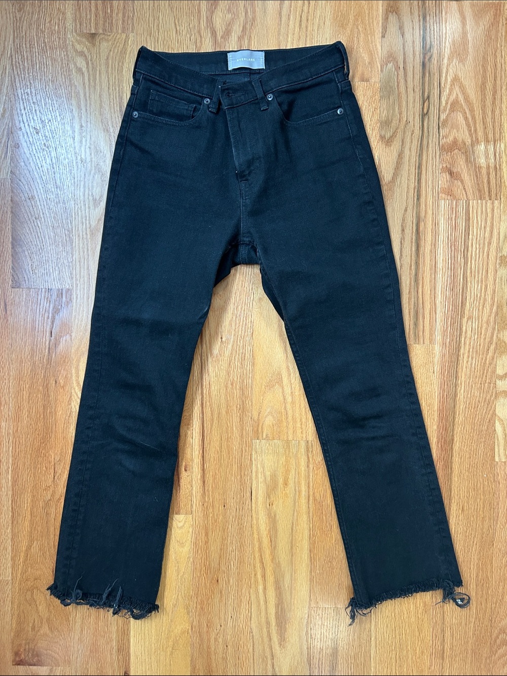 Everlane Black Denim Jeans - Classic Straight Fit
